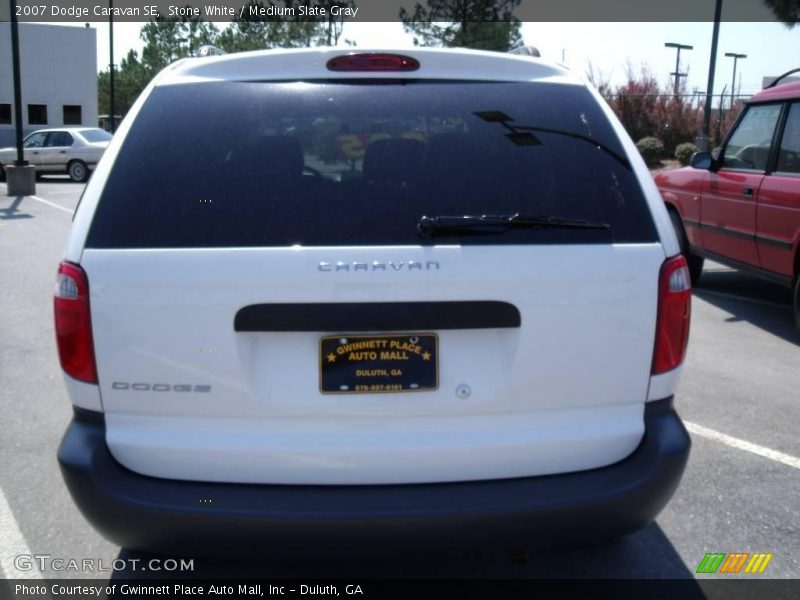 Stone White / Medium Slate Gray 2007 Dodge Caravan SE