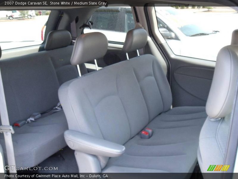 Stone White / Medium Slate Gray 2007 Dodge Caravan SE