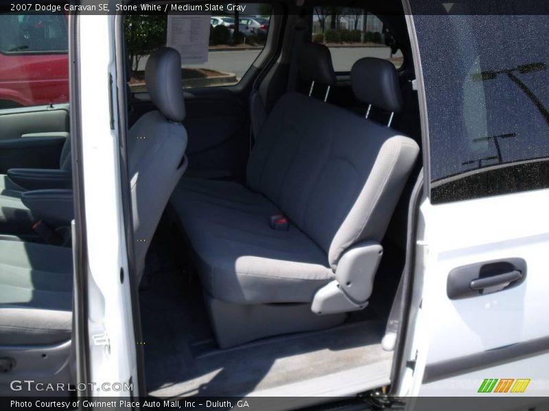 Stone White / Medium Slate Gray 2007 Dodge Caravan SE