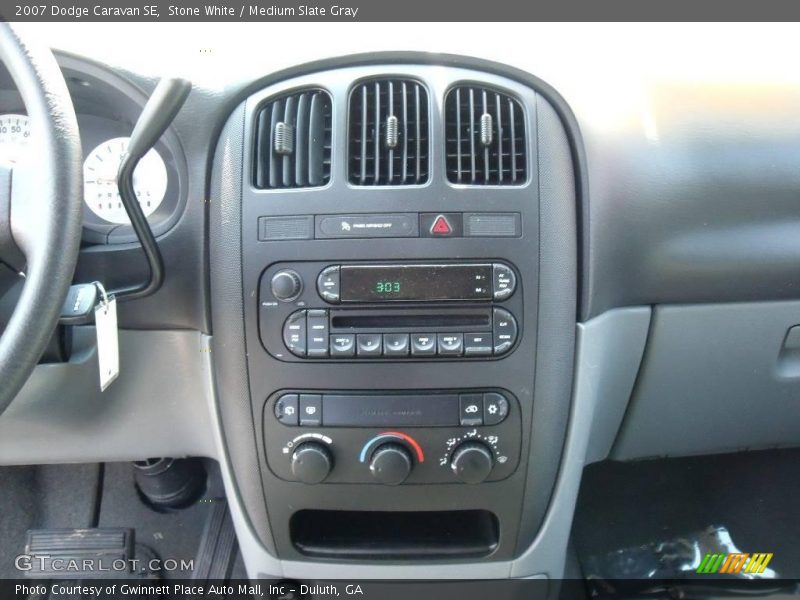 Stone White / Medium Slate Gray 2007 Dodge Caravan SE