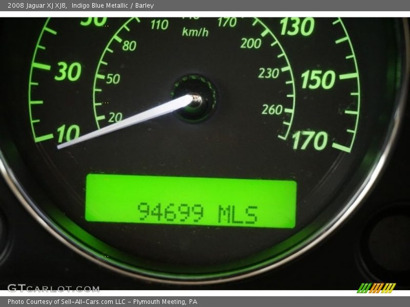 Indigo Blue Metallic / Barley 2008 Jaguar XJ XJ8