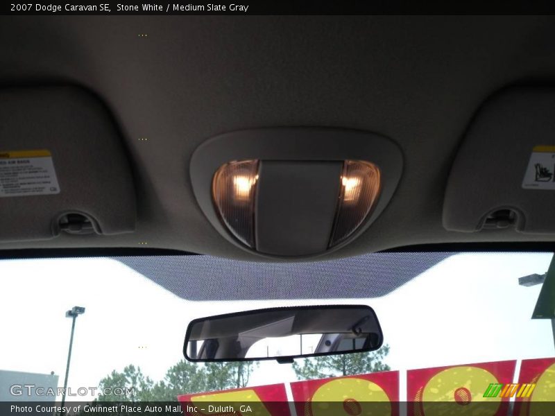 Stone White / Medium Slate Gray 2007 Dodge Caravan SE