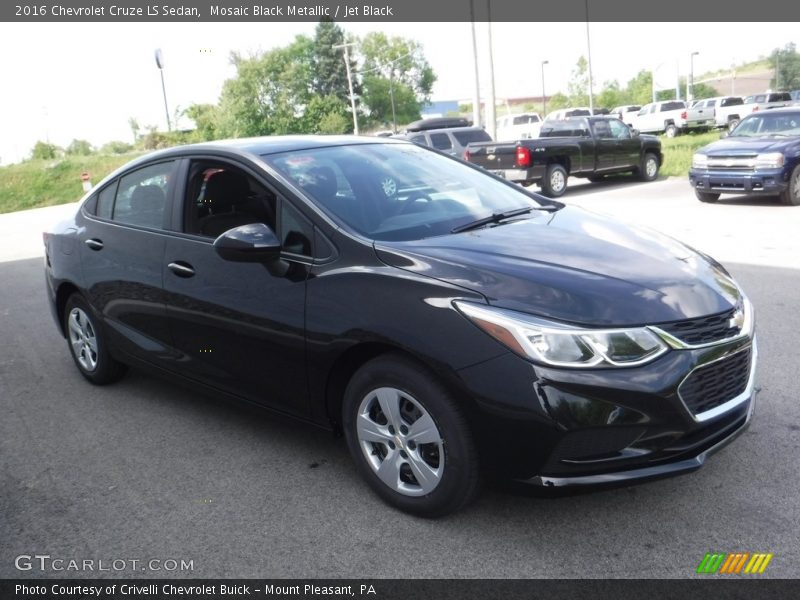 Mosaic Black Metallic / Jet Black 2016 Chevrolet Cruze LS Sedan