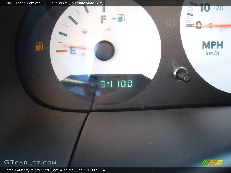 Stone White / Medium Slate Gray 2007 Dodge Caravan SE