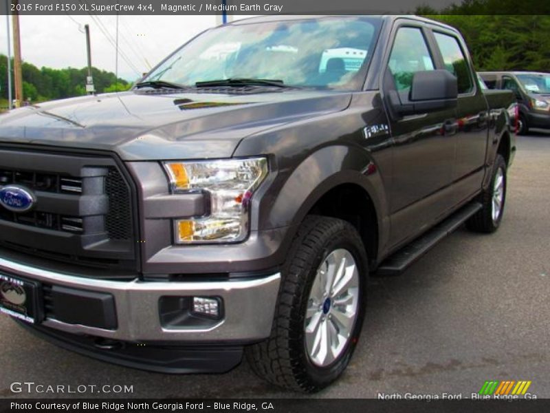 Magnetic / Medium Earth Gray 2016 Ford F150 XL SuperCrew 4x4