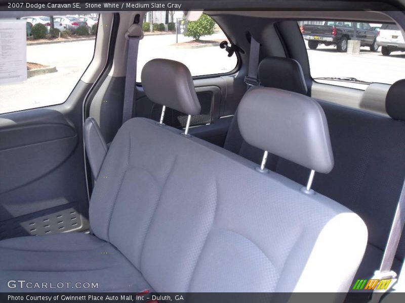 Stone White / Medium Slate Gray 2007 Dodge Caravan SE