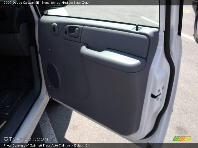 Stone White / Medium Slate Gray 2007 Dodge Caravan SE