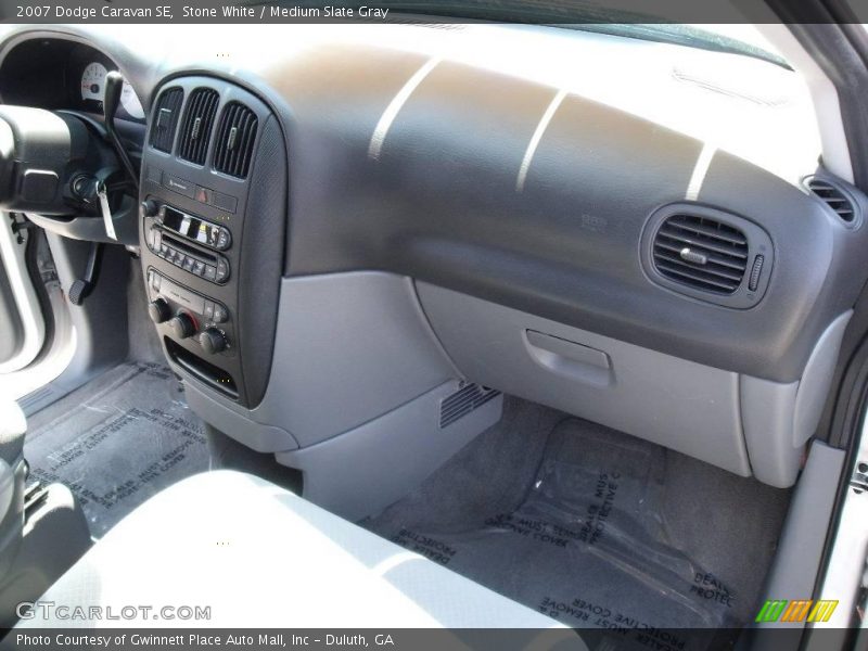 Stone White / Medium Slate Gray 2007 Dodge Caravan SE