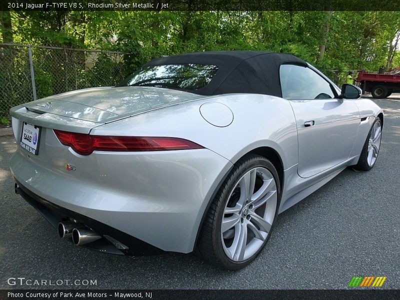 Rhodium Silver Metallic / Jet 2014 Jaguar F-TYPE V8 S