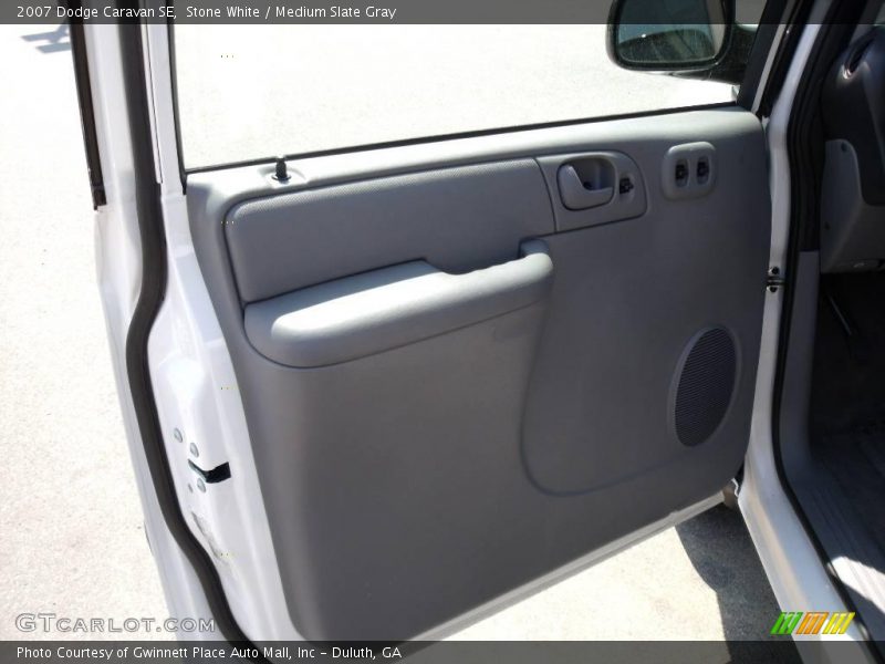 Stone White / Medium Slate Gray 2007 Dodge Caravan SE