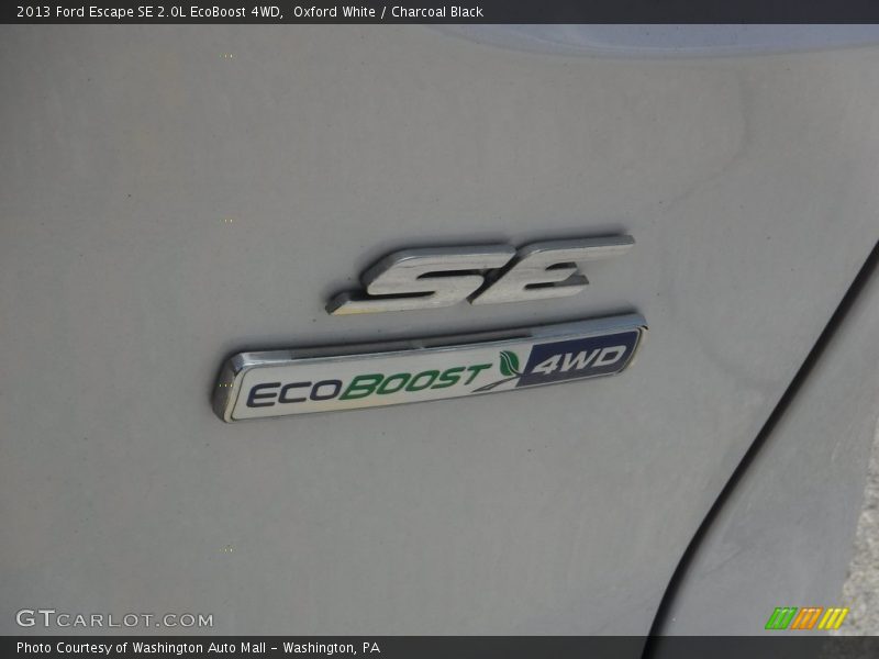 Oxford White / Charcoal Black 2013 Ford Escape SE 2.0L EcoBoost 4WD