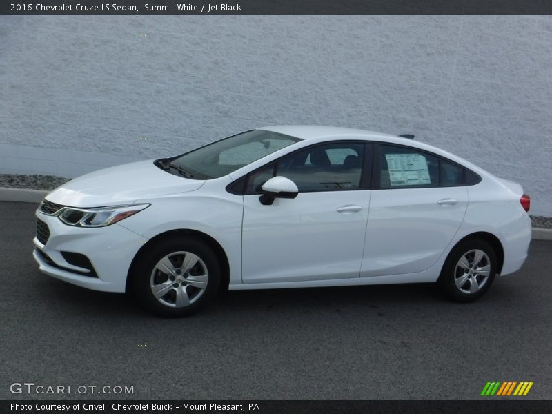Summit White / Jet Black 2016 Chevrolet Cruze LS Sedan
