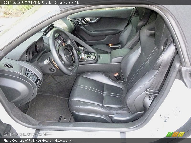 Rhodium Silver Metallic / Jet 2014 Jaguar F-TYPE V8 S