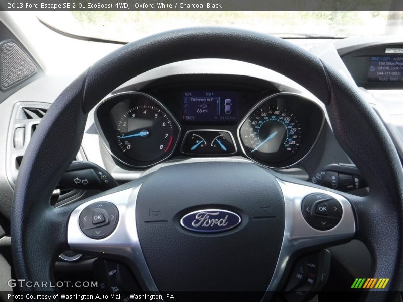 Oxford White / Charcoal Black 2013 Ford Escape SE 2.0L EcoBoost 4WD