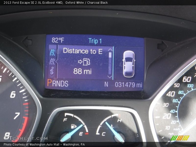 Oxford White / Charcoal Black 2013 Ford Escape SE 2.0L EcoBoost 4WD
