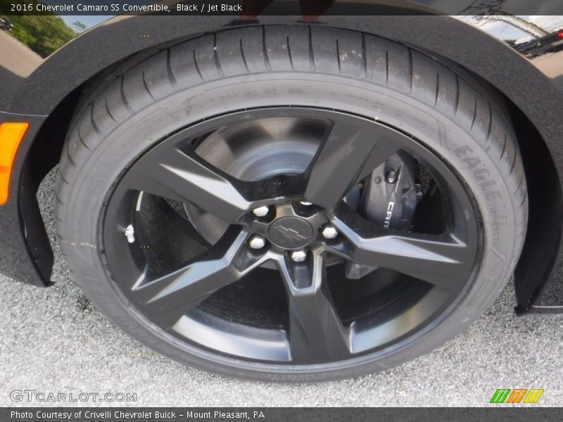 Black / Jet Black 2016 Chevrolet Camaro SS Convertible