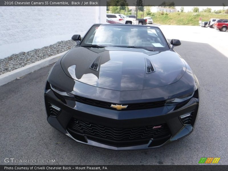 Black / Jet Black 2016 Chevrolet Camaro SS Convertible