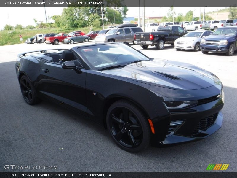 Black / Jet Black 2016 Chevrolet Camaro SS Convertible