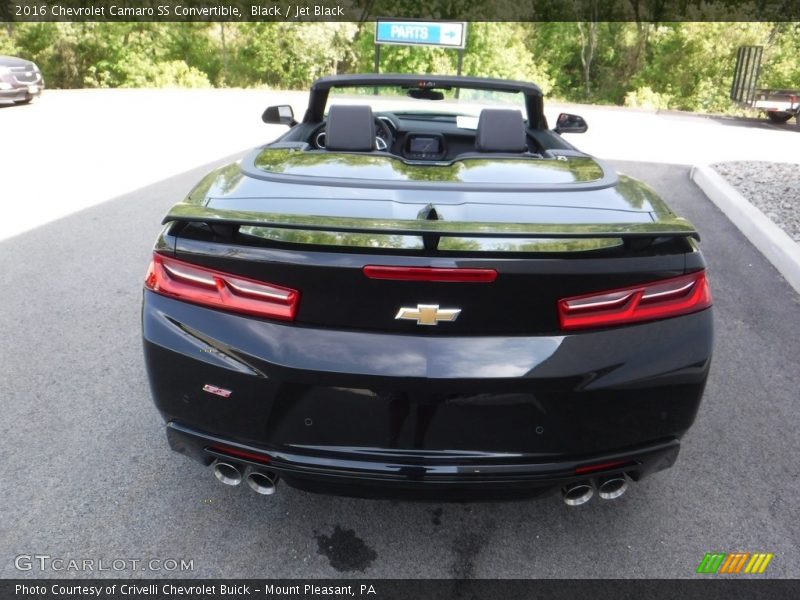 Black / Jet Black 2016 Chevrolet Camaro SS Convertible