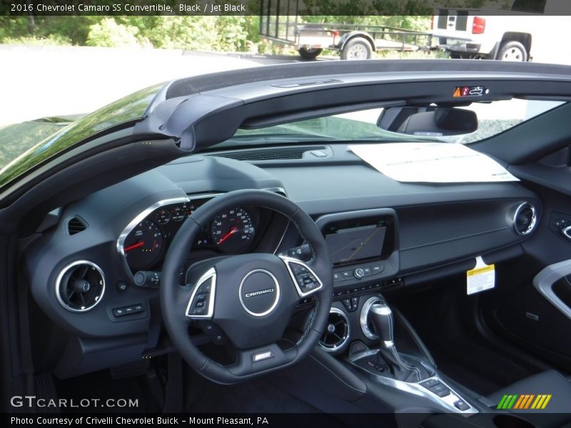 Black / Jet Black 2016 Chevrolet Camaro SS Convertible