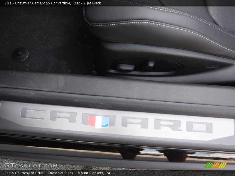 Black / Jet Black 2016 Chevrolet Camaro SS Convertible