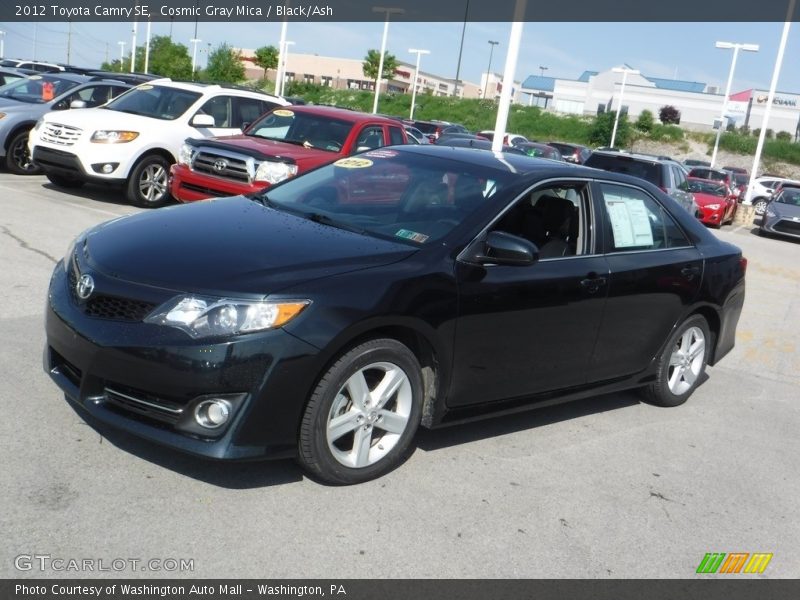 Cosmic Gray Mica / Black/Ash 2012 Toyota Camry SE