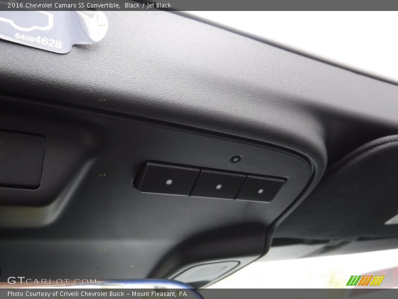Black / Jet Black 2016 Chevrolet Camaro SS Convertible