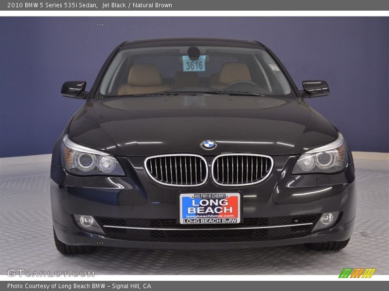 Jet Black / Natural Brown 2010 BMW 5 Series 535i Sedan