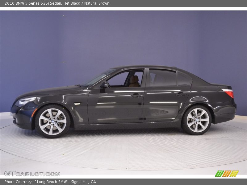 Jet Black / Natural Brown 2010 BMW 5 Series 535i Sedan