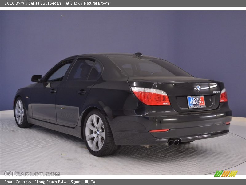 Jet Black / Natural Brown 2010 BMW 5 Series 535i Sedan