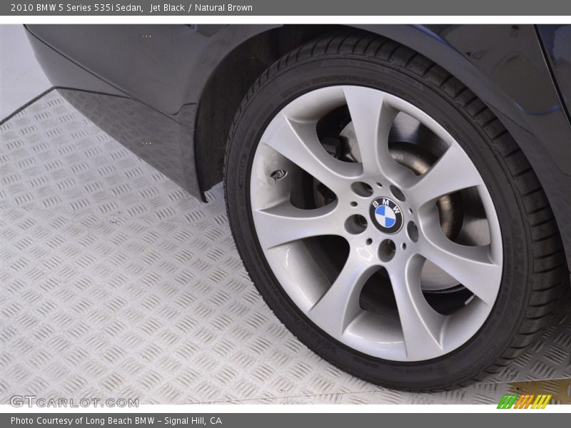 Jet Black / Natural Brown 2010 BMW 5 Series 535i Sedan