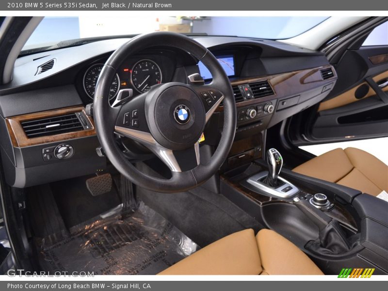 Jet Black / Natural Brown 2010 BMW 5 Series 535i Sedan