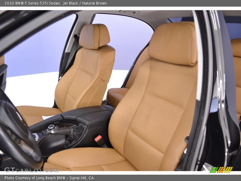 Jet Black / Natural Brown 2010 BMW 5 Series 535i Sedan