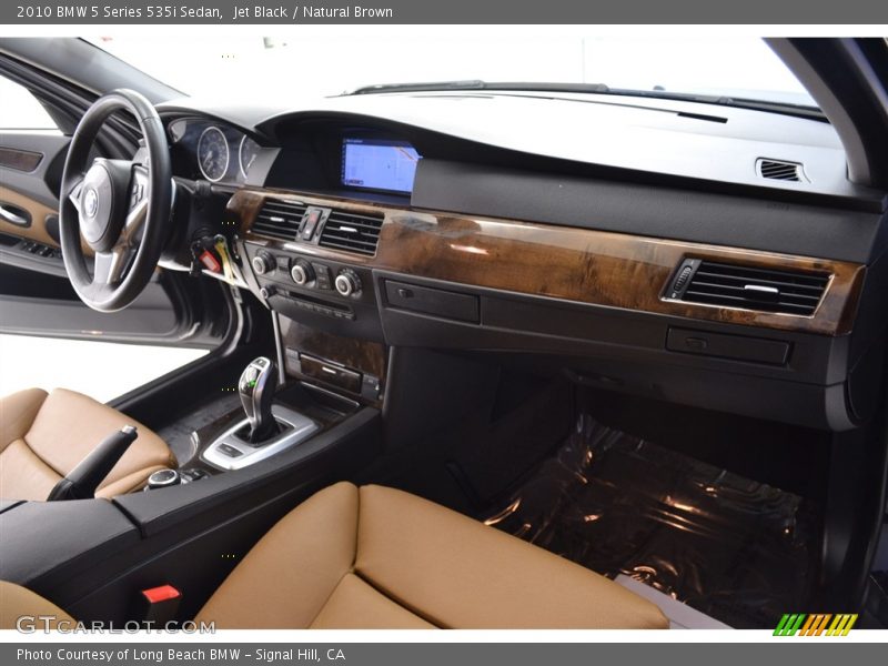 Jet Black / Natural Brown 2010 BMW 5 Series 535i Sedan