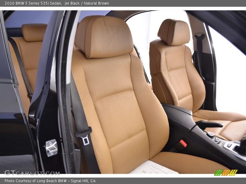 Jet Black / Natural Brown 2010 BMW 5 Series 535i Sedan