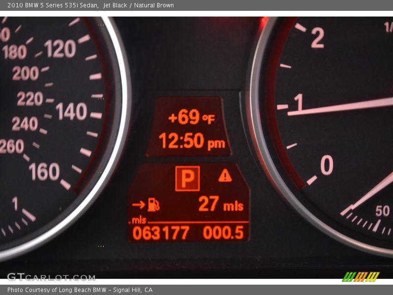Jet Black / Natural Brown 2010 BMW 5 Series 535i Sedan