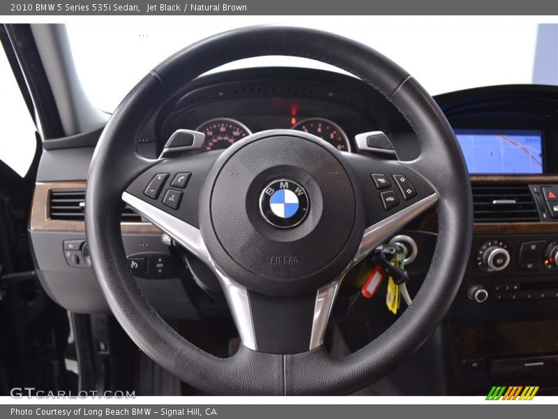 Jet Black / Natural Brown 2010 BMW 5 Series 535i Sedan