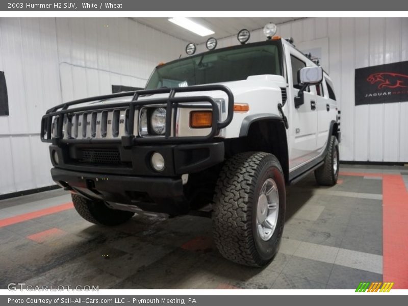 White / Wheat 2003 Hummer H2 SUV