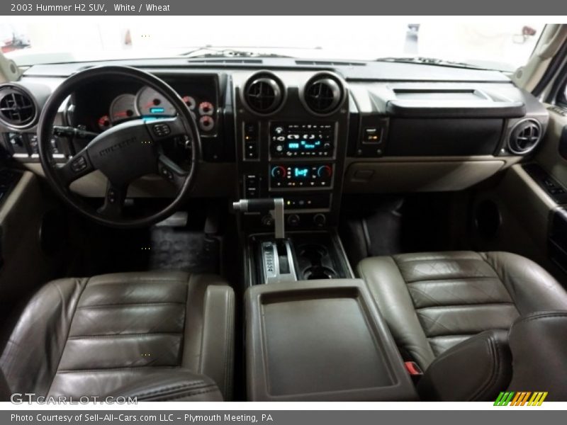 White / Wheat 2003 Hummer H2 SUV