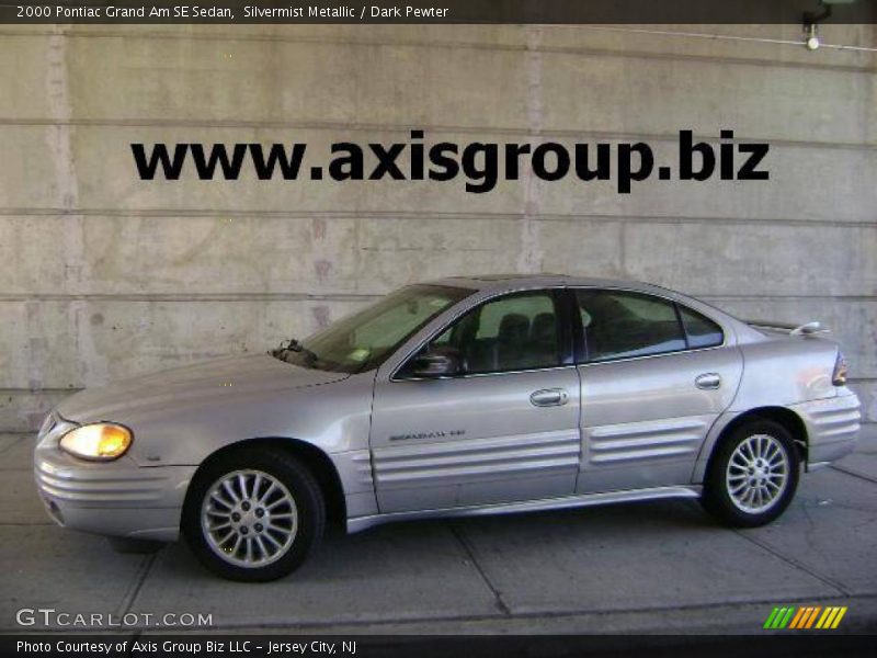 Silvermist Metallic / Dark Pewter 2000 Pontiac Grand Am SE Sedan