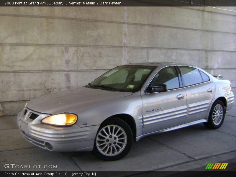 Silvermist Metallic / Dark Pewter 2000 Pontiac Grand Am SE Sedan