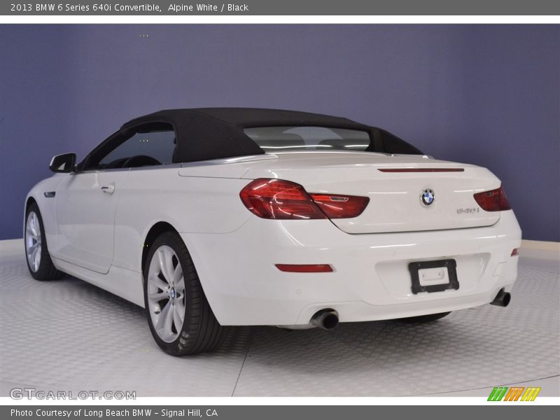 Alpine White / Black 2013 BMW 6 Series 640i Convertible