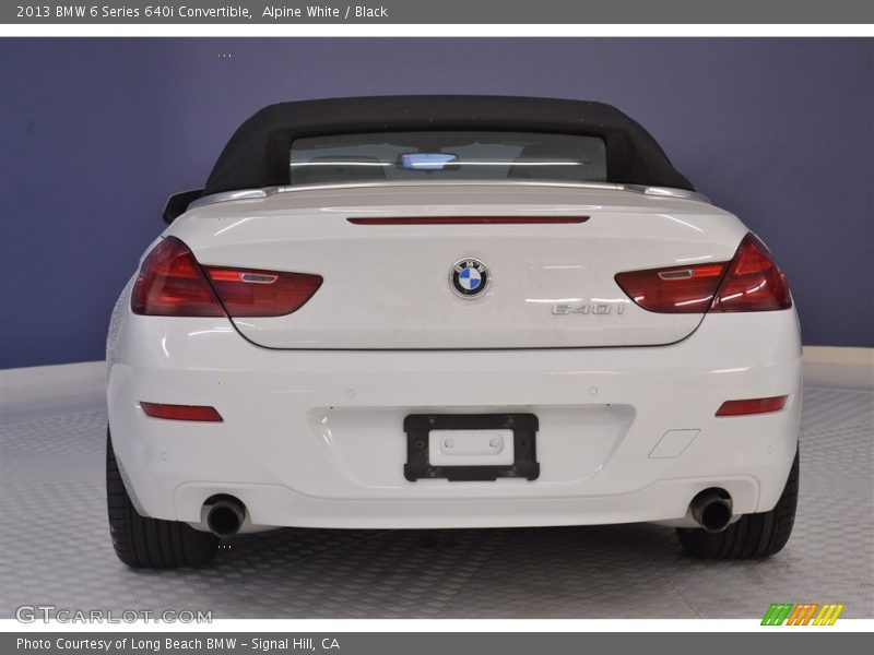 Alpine White / Black 2013 BMW 6 Series 640i Convertible