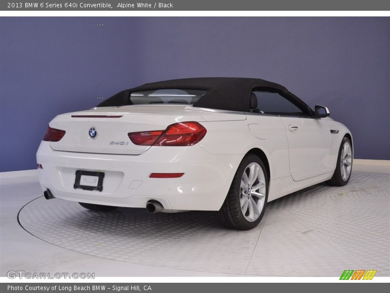 Alpine White / Black 2013 BMW 6 Series 640i Convertible