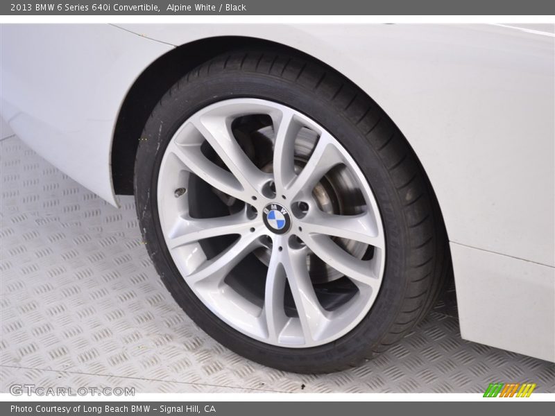 Alpine White / Black 2013 BMW 6 Series 640i Convertible