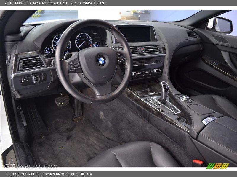 Alpine White / Black 2013 BMW 6 Series 640i Convertible