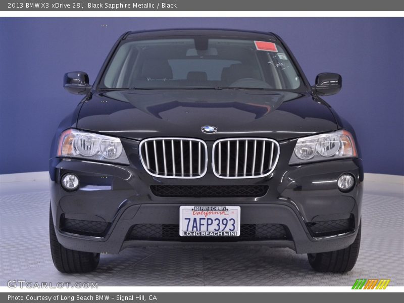 Black Sapphire Metallic / Black 2013 BMW X3 xDrive 28i