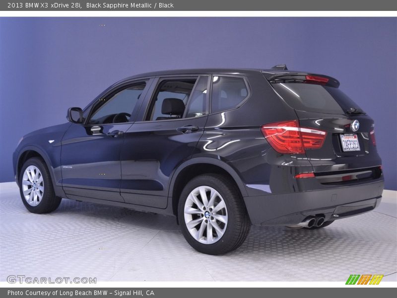 Black Sapphire Metallic / Black 2013 BMW X3 xDrive 28i