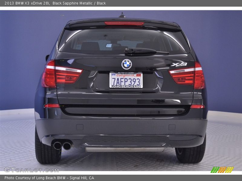 Black Sapphire Metallic / Black 2013 BMW X3 xDrive 28i