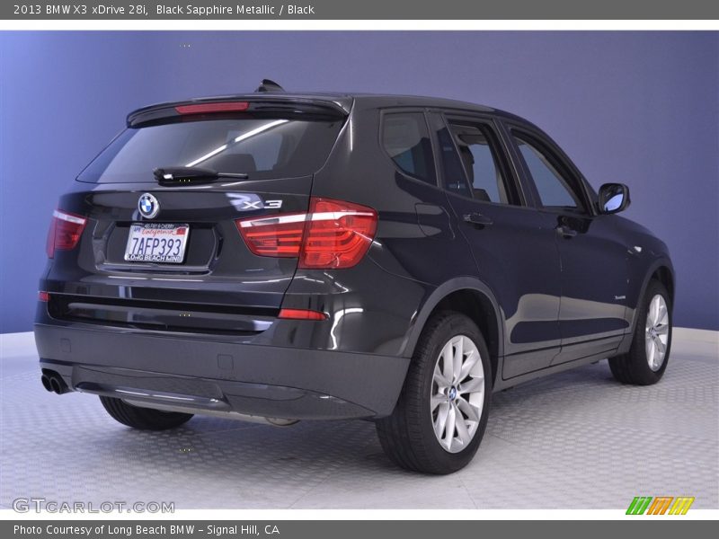 Black Sapphire Metallic / Black 2013 BMW X3 xDrive 28i